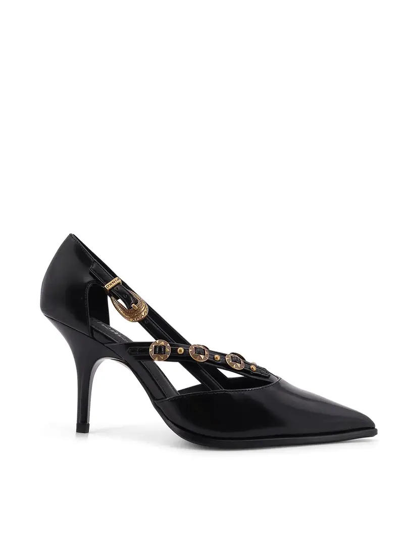Decollet Lady In Pelle Nero