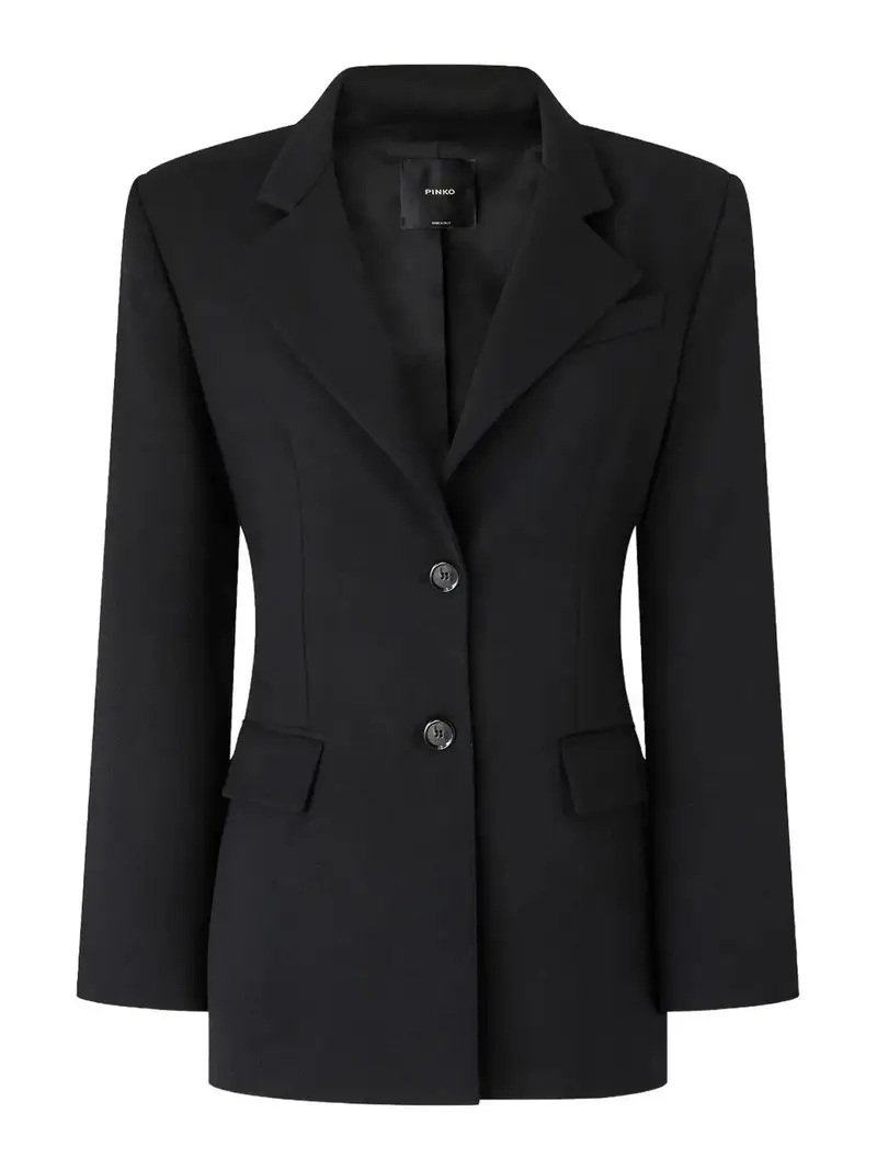 Fausta Giacca Gessato Lurex Nero Limousine