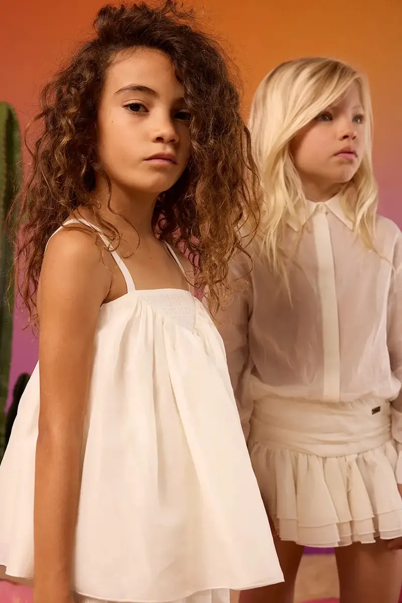 felpa in cotone bambino/a colore bianco KFTO002.0.CA005