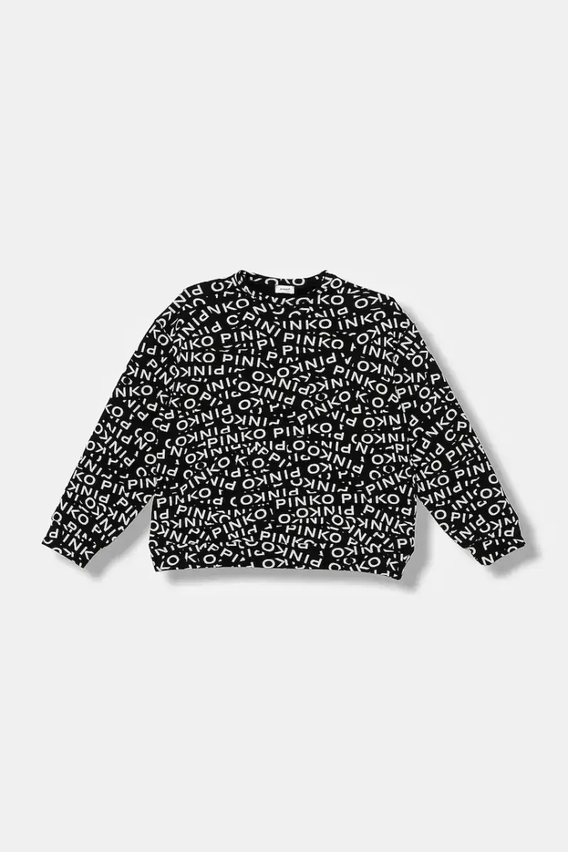 felpa in cotone bambino/a colore nero KFFE017.C.FE014