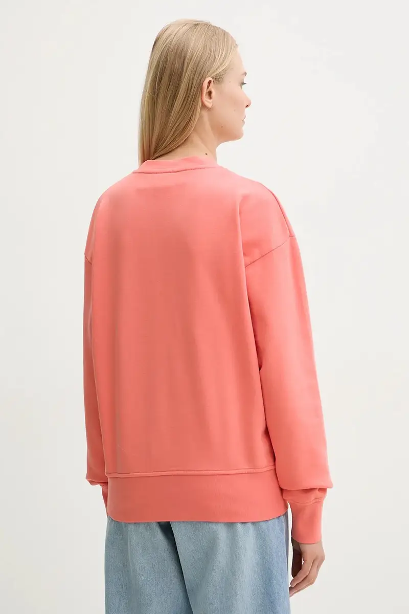 felpa in cotone donna colore rosa 104618 A2DC miniatura 3