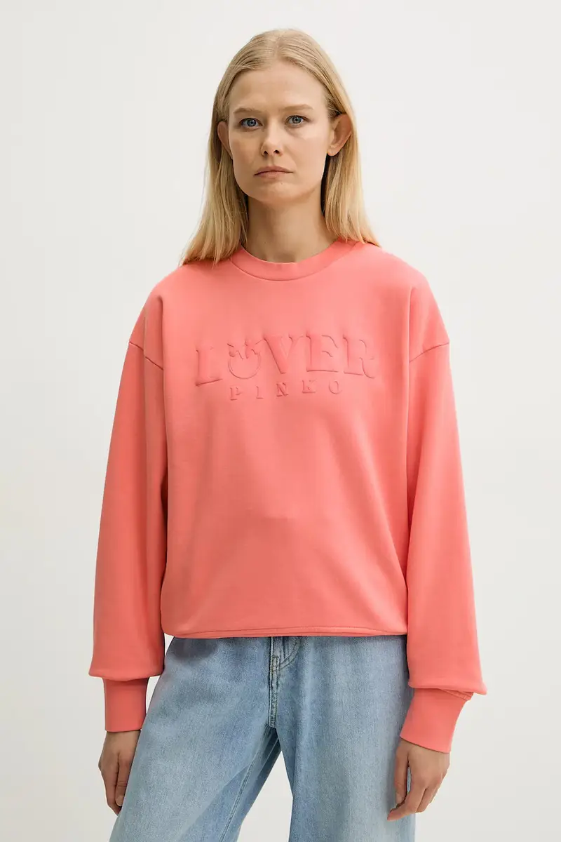 felpa in cotone donna colore rosa 104618 A2DC