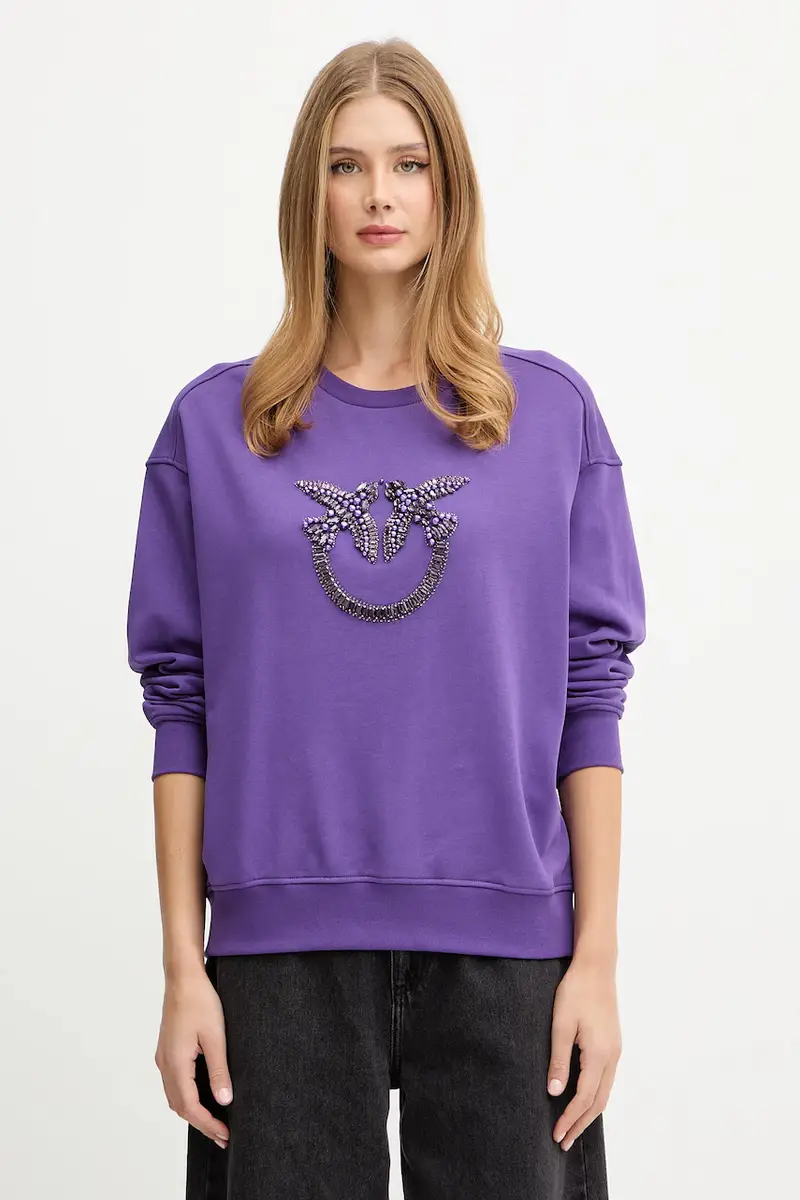 felpa in cotone Violetto