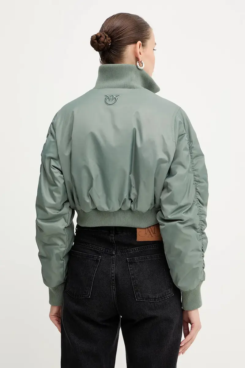 giacca bomber colore verde 105339 A2OI miniatura 3