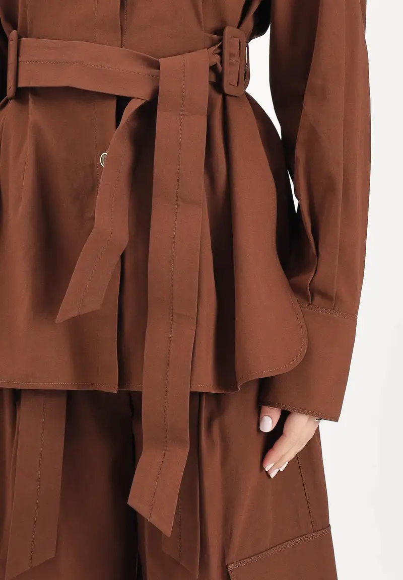 Giacca CHERYL marrone da donna miniatura 3