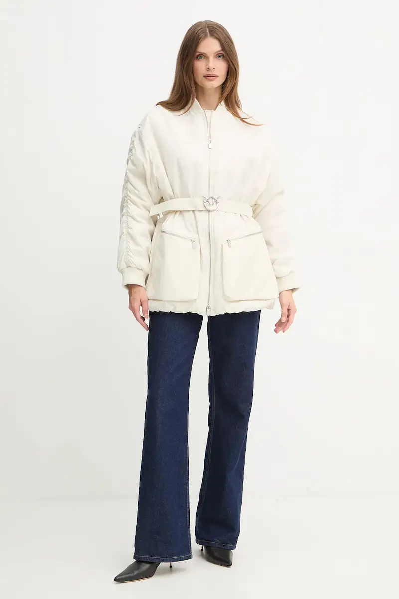 giacca colore beige 105340 A2OL miniatura 2