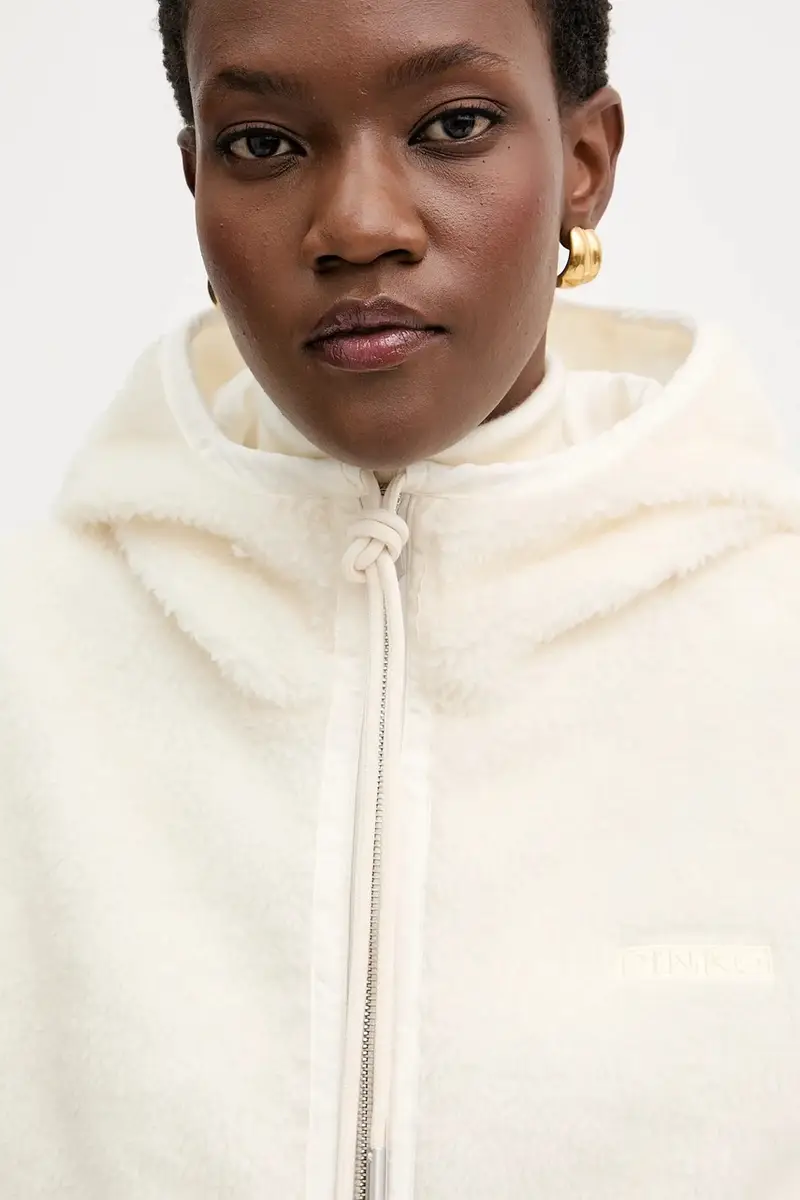 giacca con lana colore beige 105975 A2YV miniatura 4