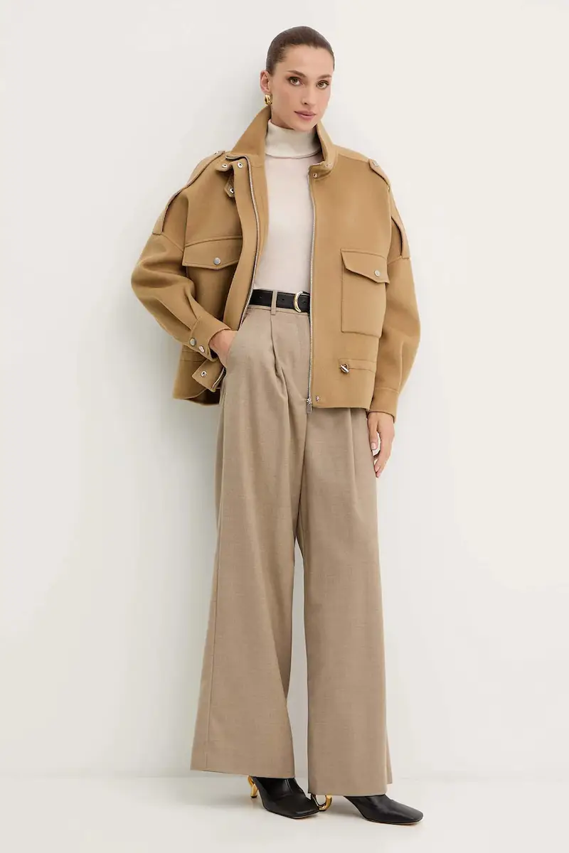 giacca con lana Verde miniatura 2