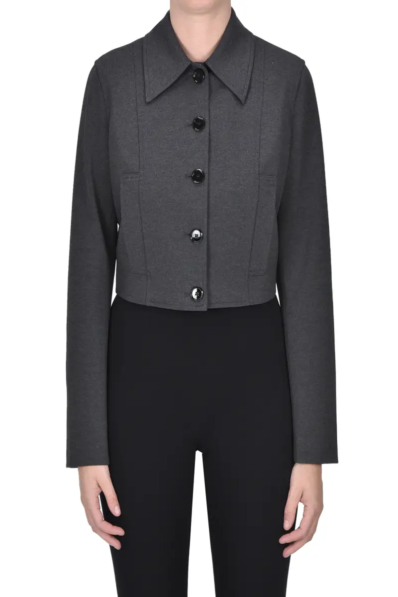Giacca cropped Doccia Grigio Antracite
