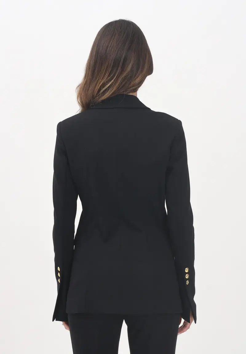 PINKO Giacca doppiopetto nera da donna miniatura 3