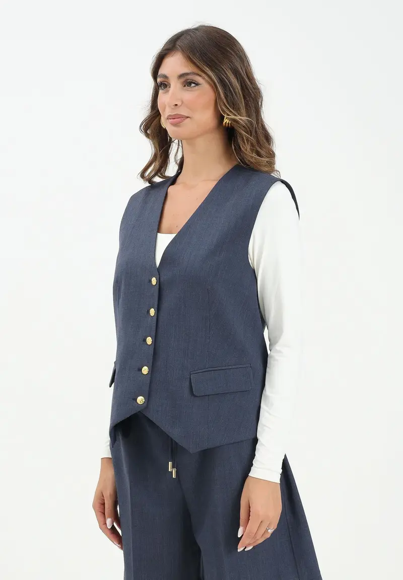 Pinko Gilet Donna Blu 3045177