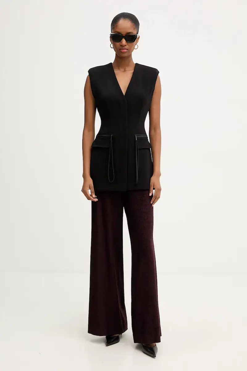 gilet colore nero 106070 A04I miniatura 2