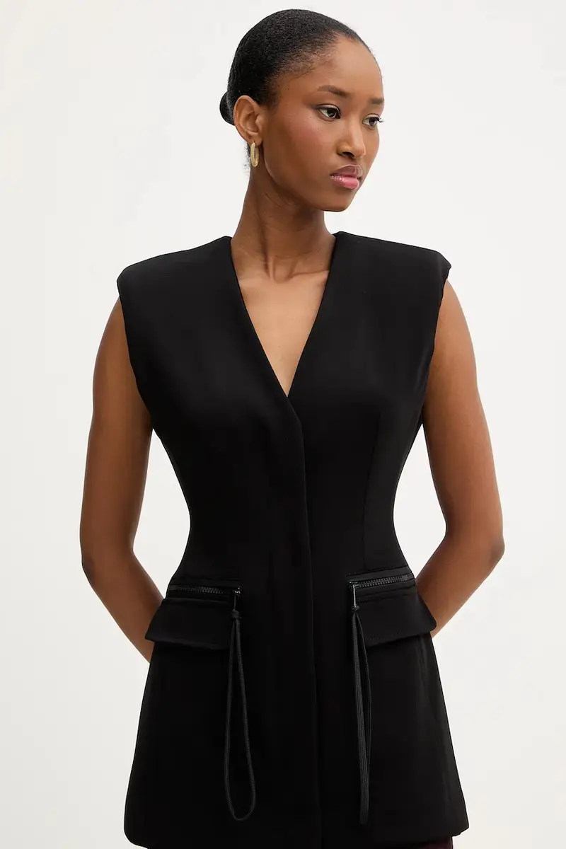 gilet colore nero 106070 A04I