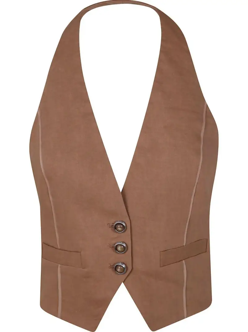 Pinko Gilet Marrone 2535008