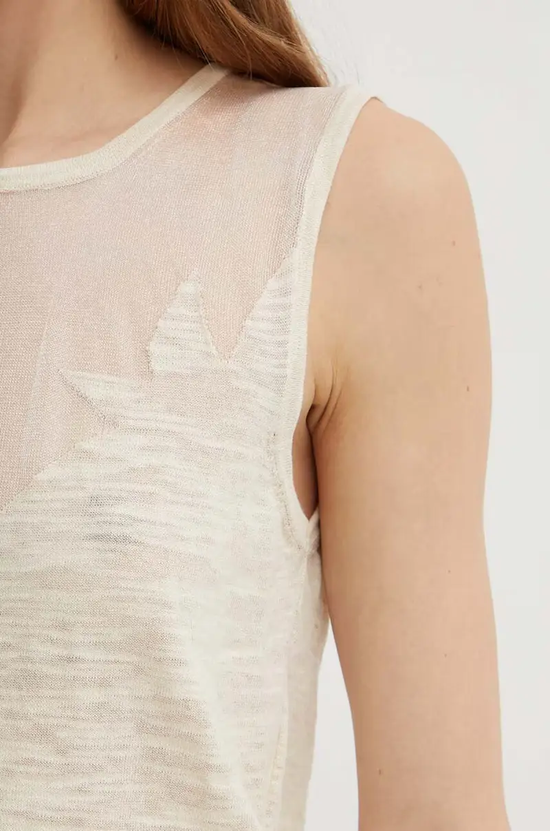 Pinko Gilet Donna Beige 3568917 miniatura 5