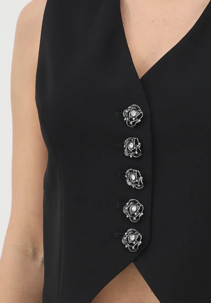 Pinko Gilet Donna Nero 4196763 miniatura 3