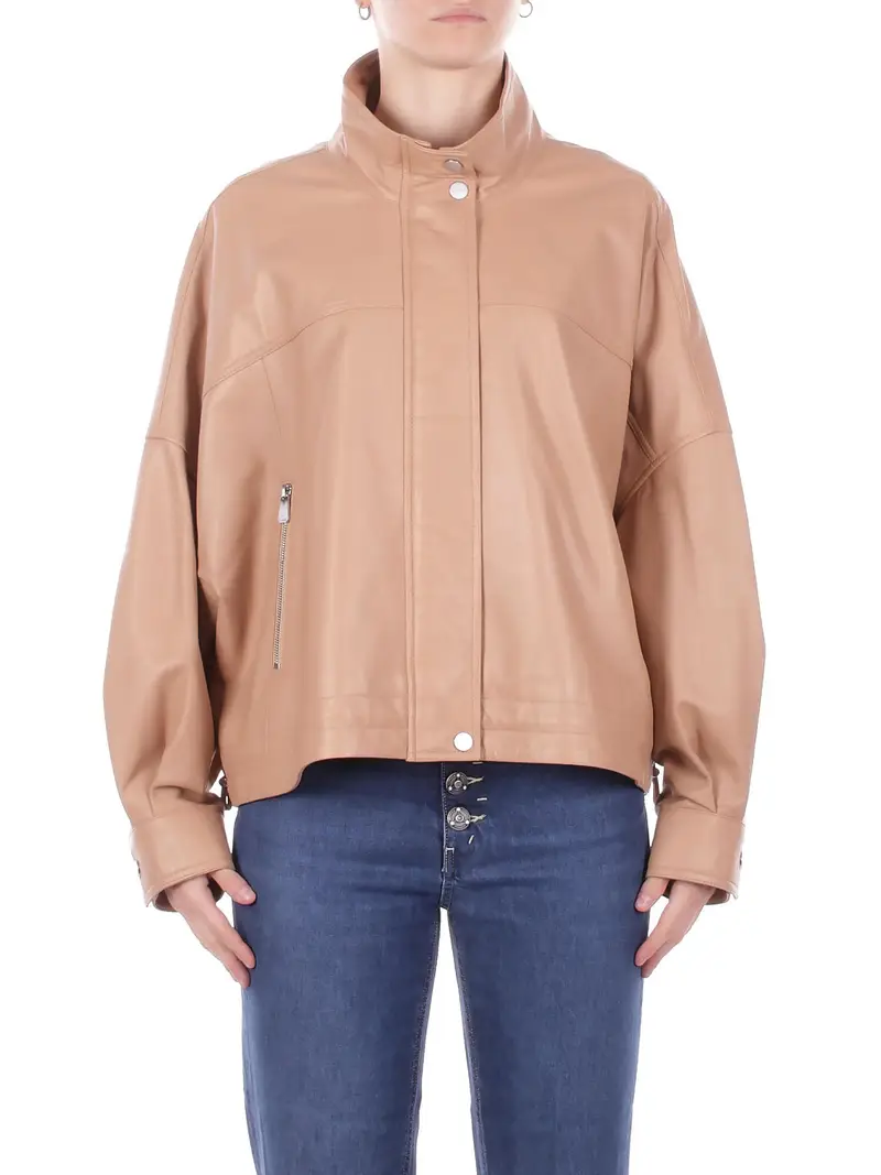 Giubbotto Donna PINKO Beige Bailee blouson nappa