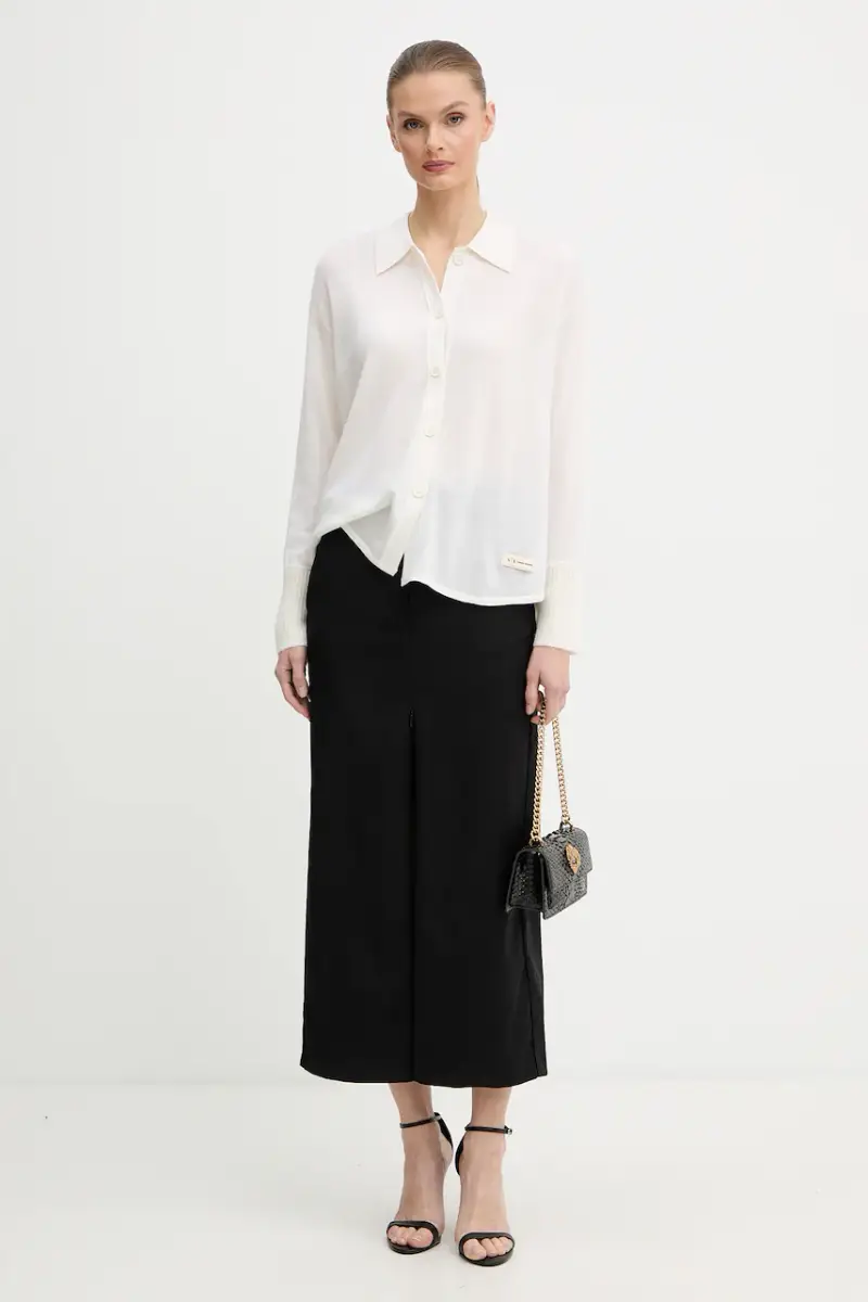 gonna con lana colore nero 106134 A30C miniatura 2