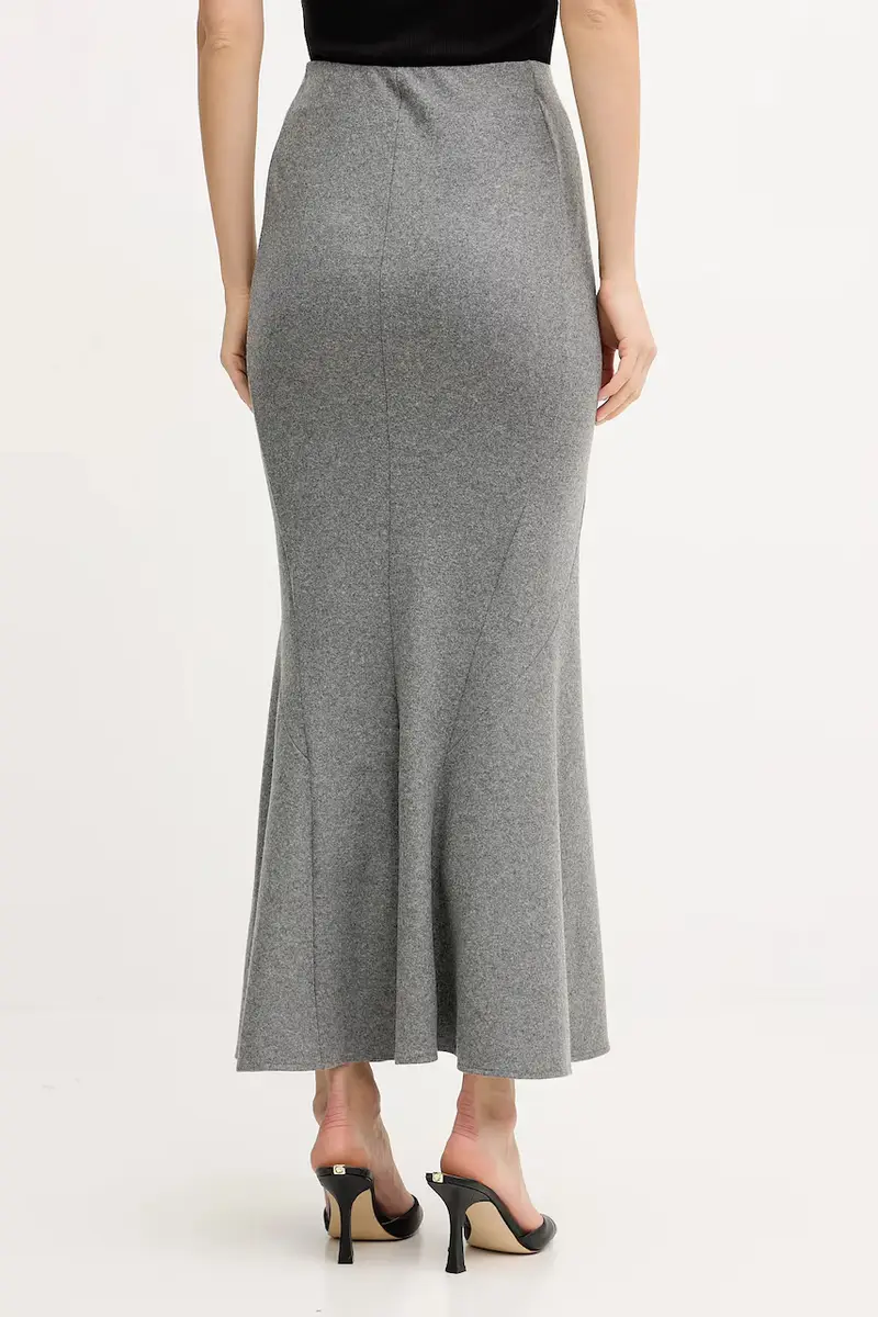 gonna con lana Grigio miniatura 3