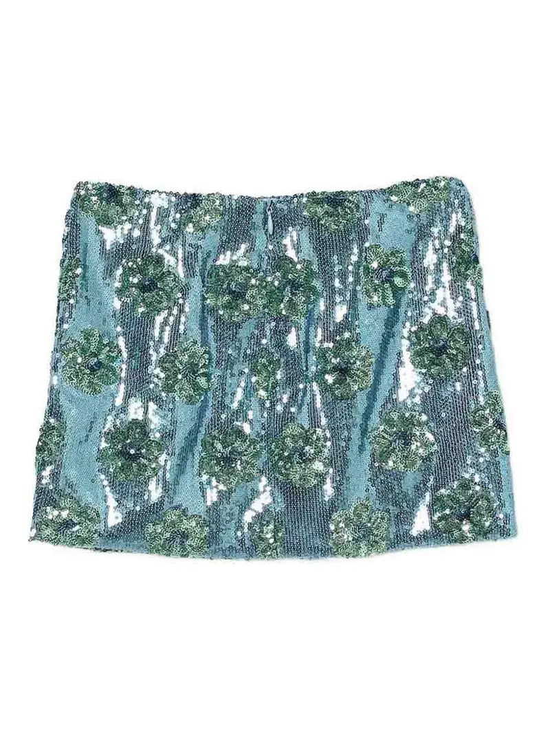 Gonna Con Paillettes Blu