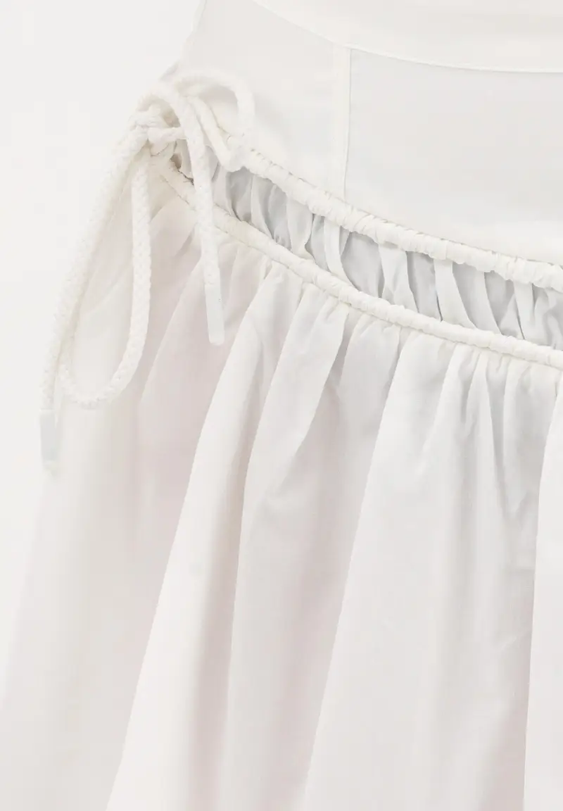 Gonna corta bianca da donna miniatura 3