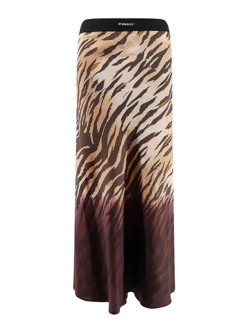 Pinko Gonna Hollie In Viscosa Multicolore