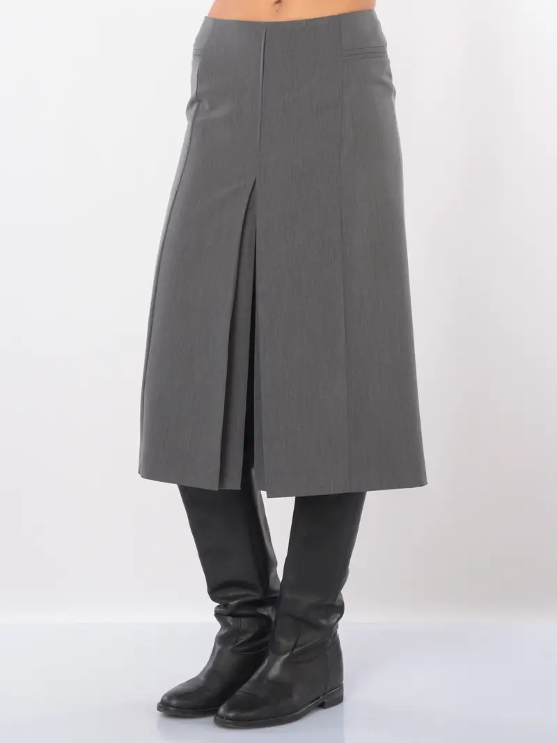 gonna lunga da donna Pinko Paladini con spacco Grigio