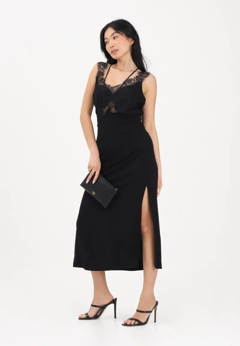 Gonna midi nera da donna miniatura 2