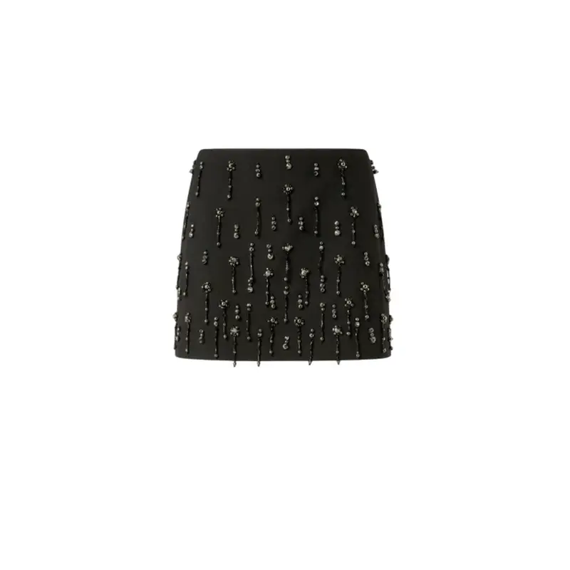 gonne casual donna pinko - memory gonna poly viscosa - nero BLACK