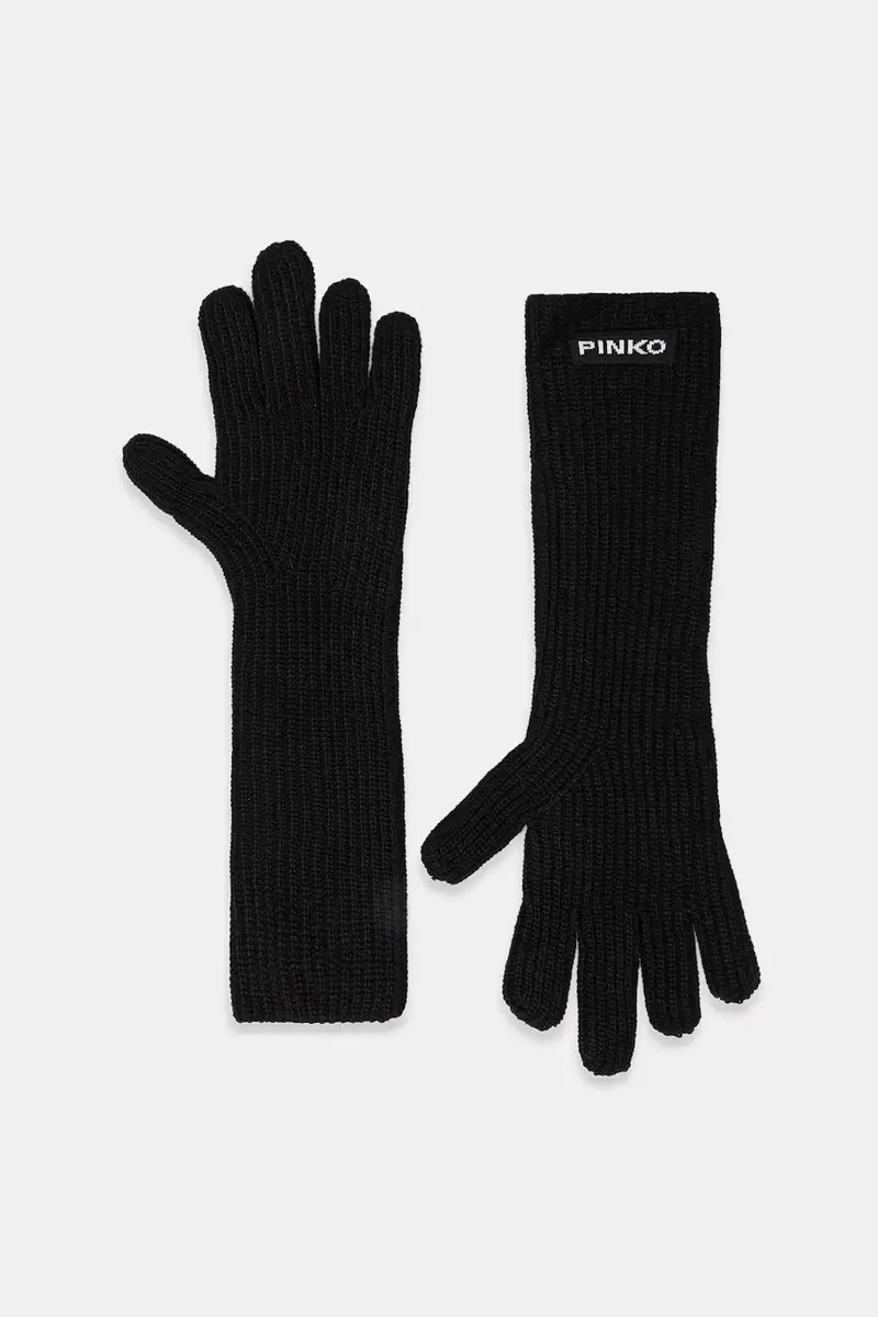 guanti con lana colore nero 105997 A2Z4