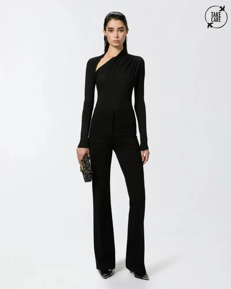 HULKA PANTALONE PUNTO STOFFA FW25 NERO LIMOUSINE