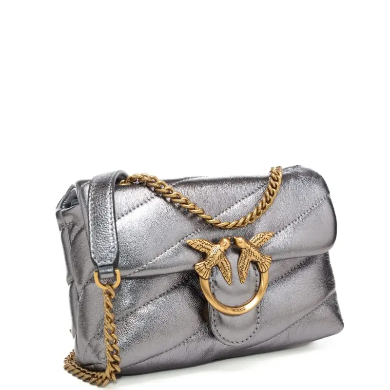 love bag baby puff in vera pelle laminata miniatura 3