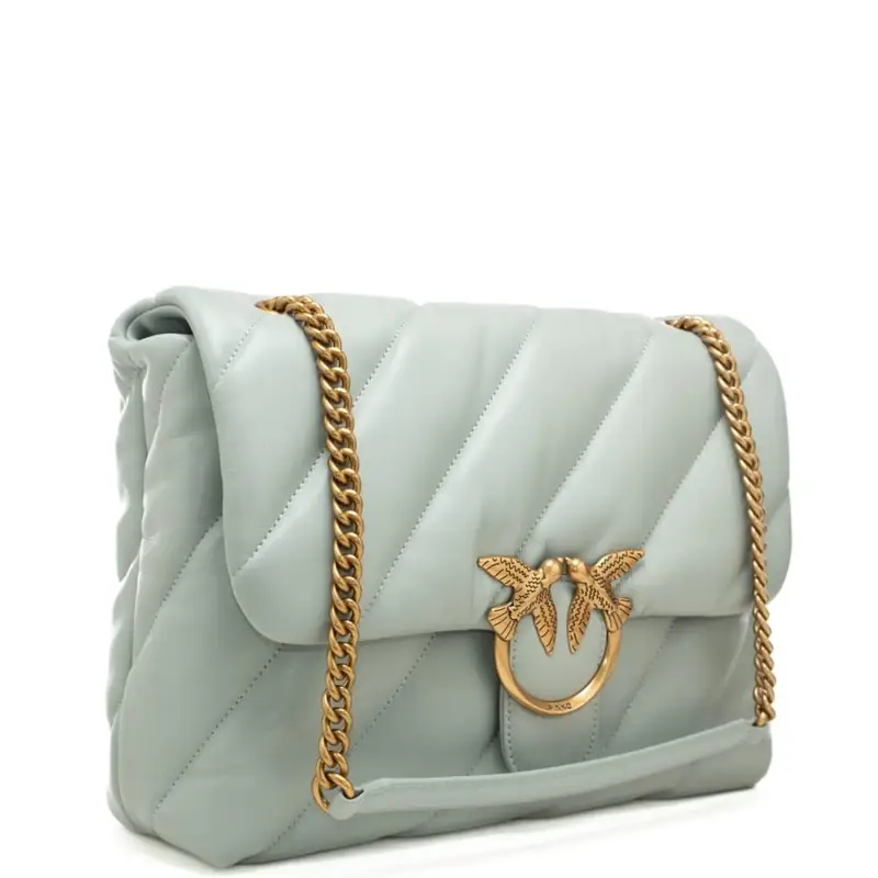 love bag big puff maxi quilt grigio perla miniatura 2