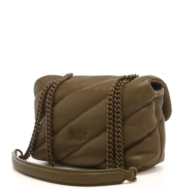 Pinko love bag mini puff maxi quilt verde piantagione miniatura 2