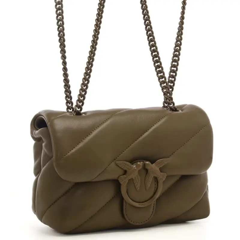 Pinko love bag mini puff maxi quilt verde piantagione miniatura 3