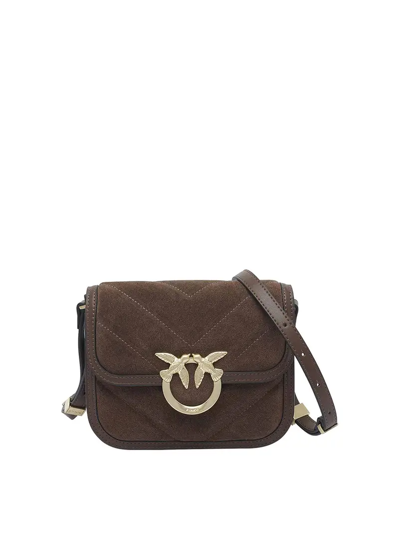 Love Birds Box Bag Marrone