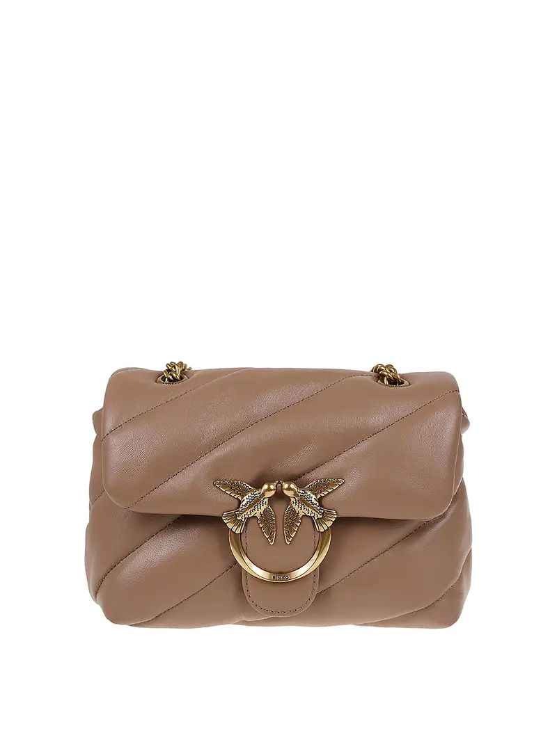 Love mini puff cl nappa di pecora Marrone