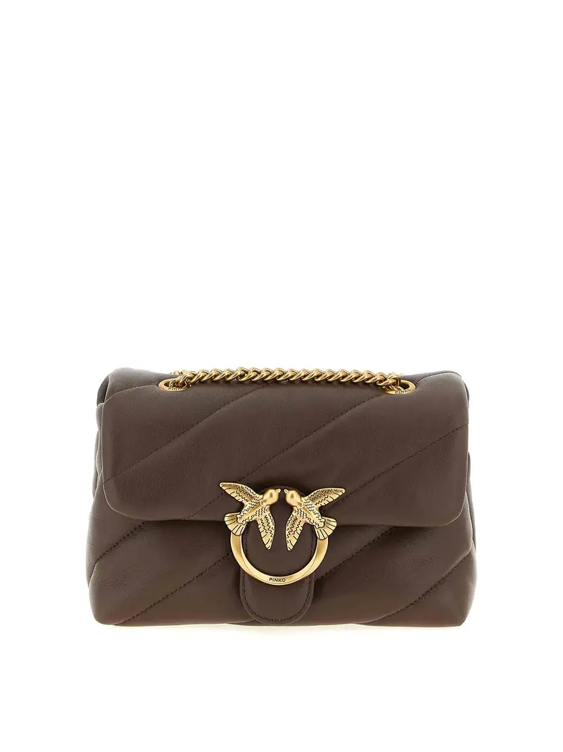 Love Mini Puff Crossbody Borse Marrone