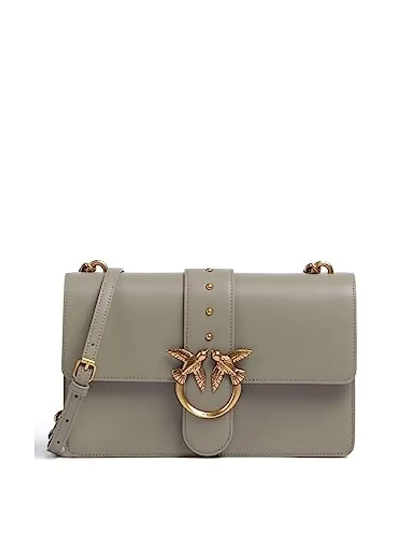 Pinko Love One Classic Cl Vitello Se, Borsa Donna, I68q_noce-antique Gold, Taglia unica