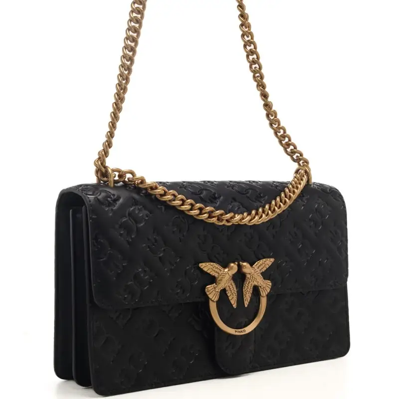 Pinko love one classic dc nero e oro miniatura 2