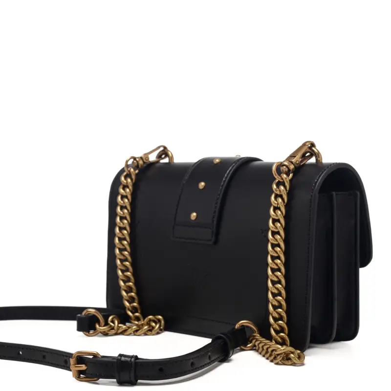 love one mini in pelle nera miniatura 3