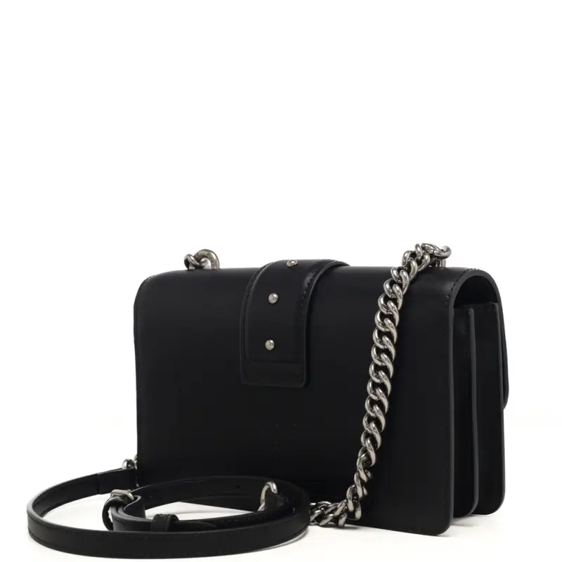 love one mini in pelle nero acciaio miniatura 3