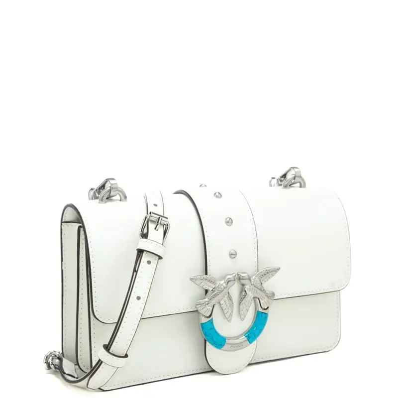 love one mini in vera pelle bianco argento miniatura 2