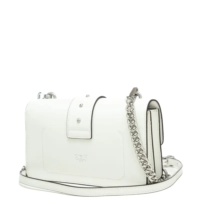 love one mini in vera pelle bianco argento miniatura 3