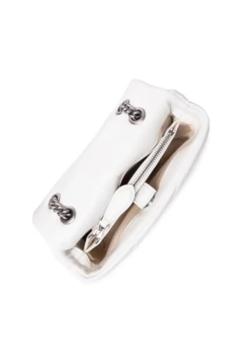 Pinko Love Puff Classic CL Sheep Nappa, Borsa Donna, Z14O_Bianco Seta miniatura 2