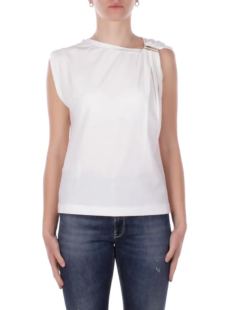 Maglia Donna PINKO Bianco Melody maglia jersey cotone