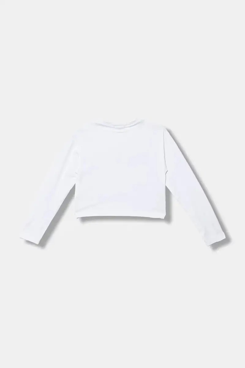 maglietta a maniche lunghe per bambini colore beige KFTS029.C.JE013 Bianco miniatura 2