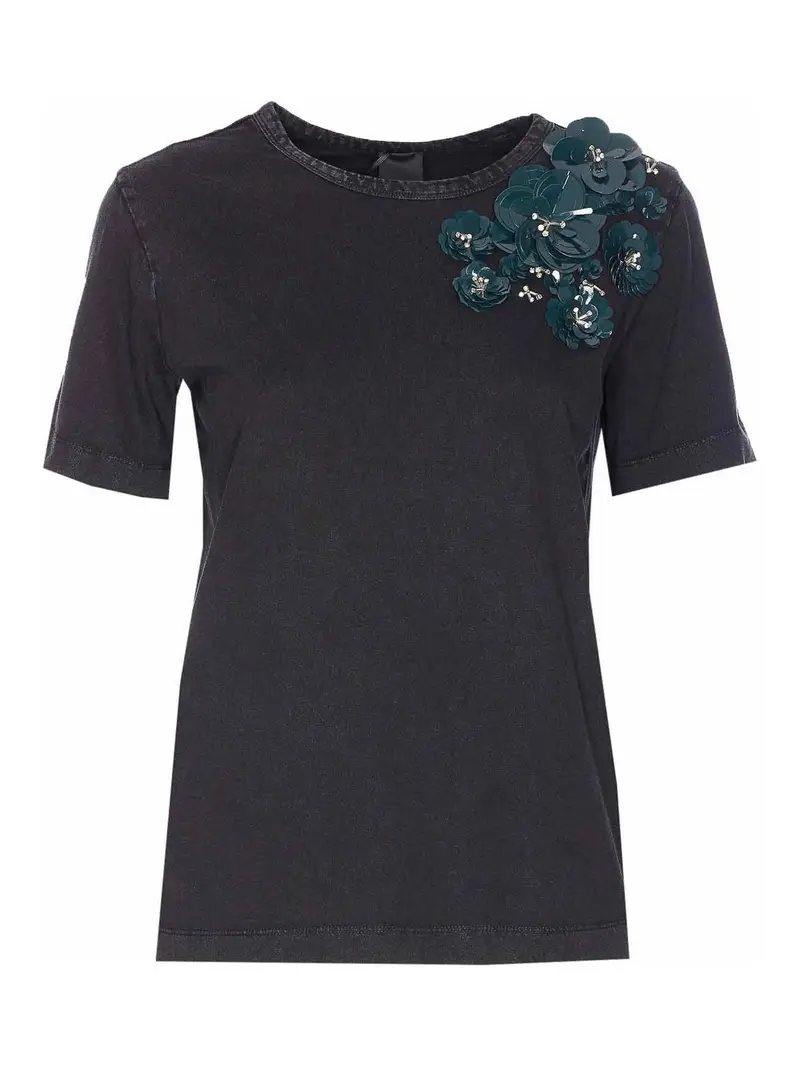 Maglietta nera Dominga Grigio