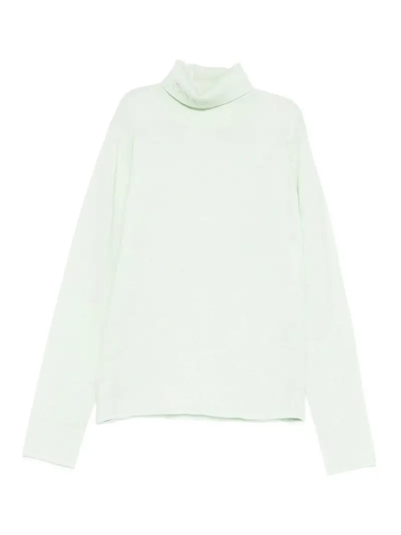 Maglione A Collo Alto Verde