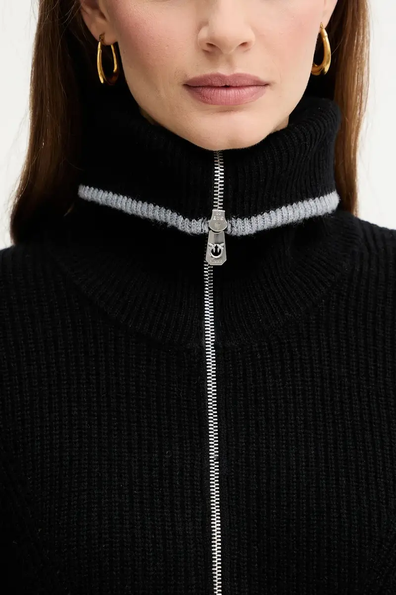 maglione con lana colore nero 105448 A2Q9 miniatura 5